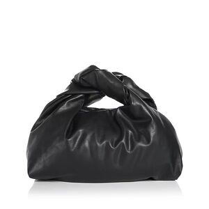 A.L.C. Black Knotted Handle Soft Leather Shoulder Bag